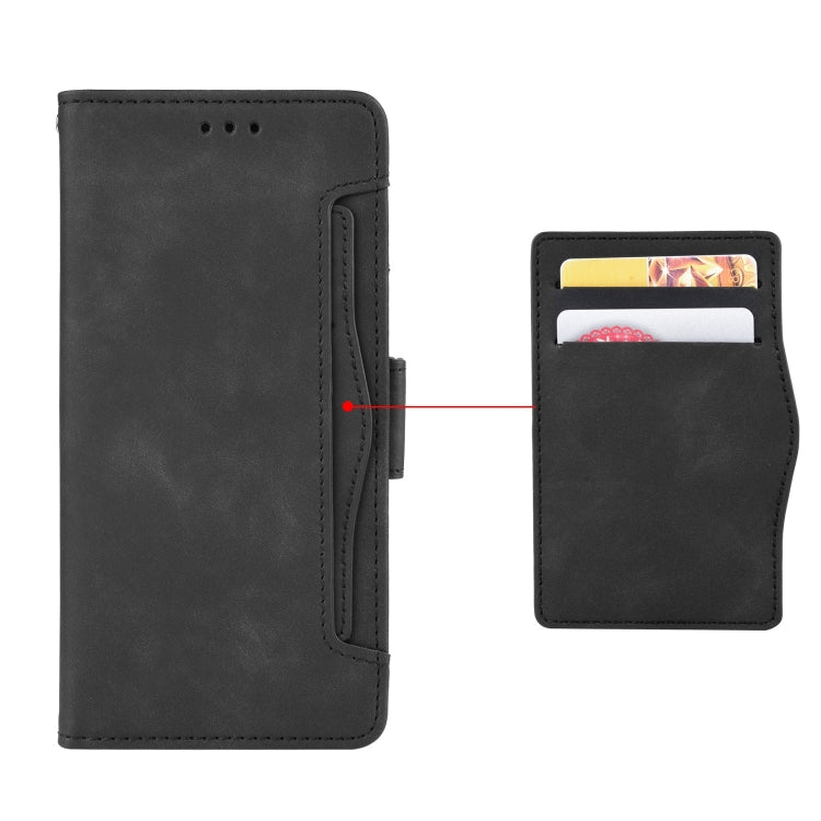 For Blackview BV5200 Skin Feel Calf Texture Card Slots Leather Phone Case(Black) - More Brand by buy2fix | Online Shopping UK | buy2fix