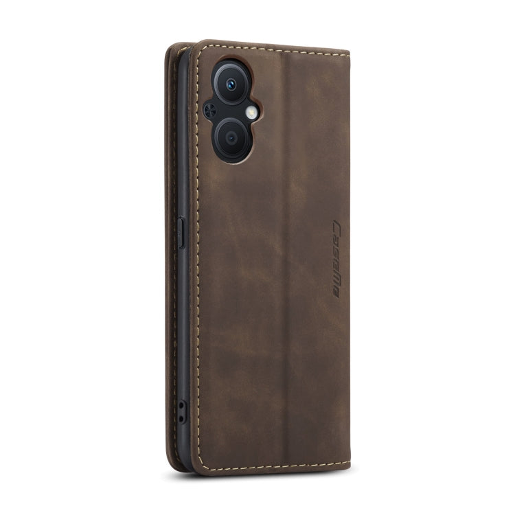 CaseMe 013 Multifunctional Horizontal Flip Leather Phone Case For OPPO Reno7 Z Global/Reno7 Lite Global/Reno8 Lite Global/F21 Pro 5G Global/Reno8 Z Global(Coffee) - OPPO Cases by CaseMe | Online Shopping UK | buy2fix