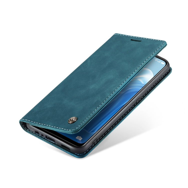 For OPPO Reno7 4G Indonesia/F21 Pro 4G/Reno8 4G CaseMe 013 Multifunctional Horizontal Flip Leather Phone Case(Blue) - OPPO Cases by CaseMe | Online Shopping UK | buy2fix