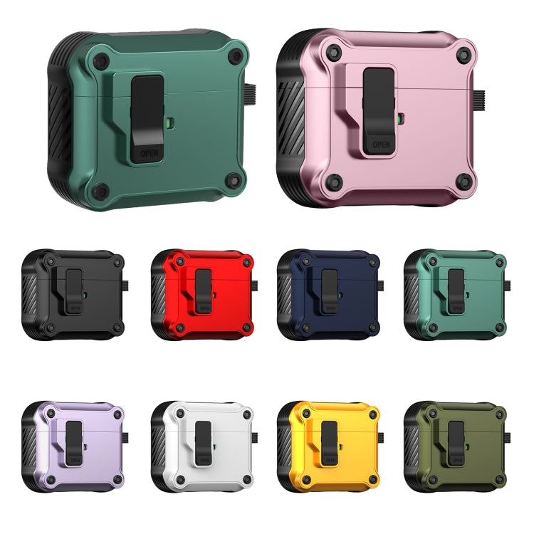 For AirPods 3 Eagle Shockproof Earphone Protective Case with Switch(Green) - For AirPods 3 by buy2fix | Online Shopping UK | buy2fix