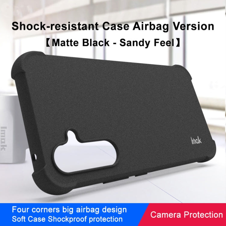 For Samsung Galaxy A54 5G imak Shockproof Airbag TPU Phone Case(Matte Black) - Galaxy Phone Cases by imak | Online Shopping UK | buy2fix