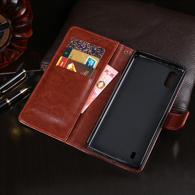 For Blackview A60 idewei Crazy Horse Texture Horizontal Flip Leather Case with Holder & Card Slots & Wallet(Black) - More Brand by idewei | Online Shopping UK | buy2fix