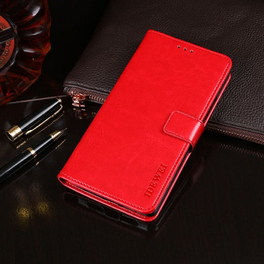 For Ulefone S1 idewei  Crazy Horse Texture Horizontal Flip Leather Case with Holder & Card Slots & Wallet(Red) - Ulefone Cases by idewei | Online Shopping UK | buy2fix