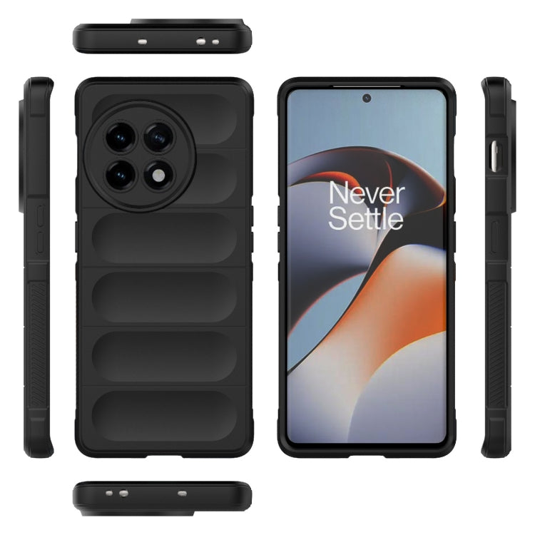 For OnePlus ACE 5G Magic Shield TPU + Flannel Phone Case(Dark Blue) - OnePlus Cases by buy2fix | Online Shopping UK | buy2fix