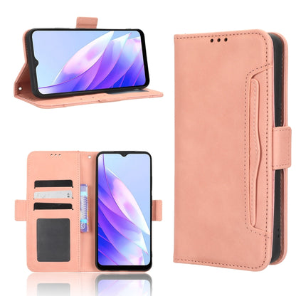 For Blackview A52 Skin Feel Calf Texture Card Slots Leather Phone Case(Pink) - More Brand by buy2fix | Online Shopping UK | buy2fix