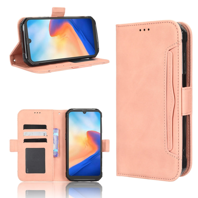 For Blackview BV7200 Skin Feel Calf Texture Card Slots Leather Phone Case(Pink) - More Brand by buy2fix | Online Shopping UK | buy2fix