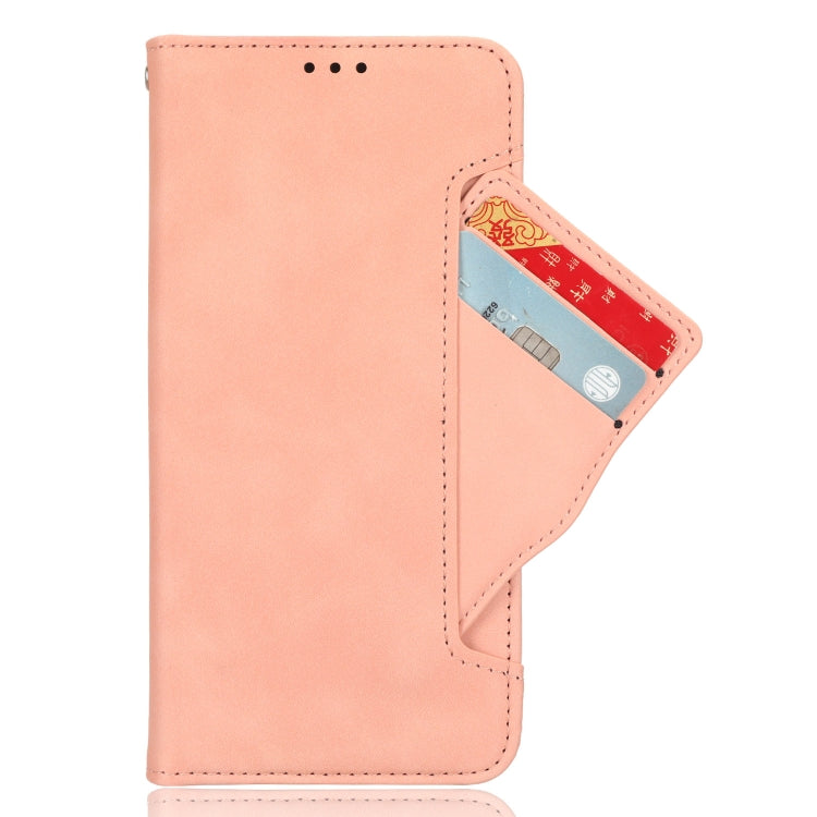 For OnePlus 11 5G Skin Feel Calf Texture Card Slots Leather Phone Case(Pink) - OnePlus Cases by buy2fix | Online Shopping UK | buy2fix