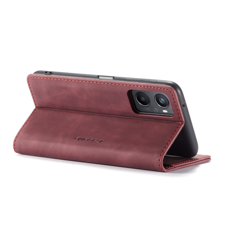 CaseMe 013 Multifunctional Horizontal Flip Leather Phone Case For OPPO A96 4G / A36 4G／A76 4G／K10 4G ／Realme 9i 4G (Wine Red) - OPPO Cases by CaseMe | Online Shopping UK | buy2fix