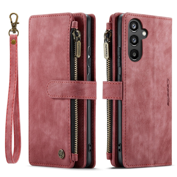 For Samsung Galaxy A34 5G CaseMe C30 Multifunctional Leather Phone Case(Red) - Galaxy Phone Cases by CaseMe | Online Shopping UK | buy2fix