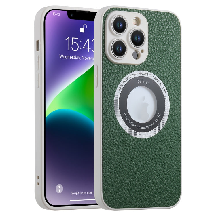 For iPhone 13 Pro Glitter Lens MagSafe Magnetic Phone Case(Green) - iPhone 13 Pro Cases by buy2fix | Online Shopping UK | buy2fix