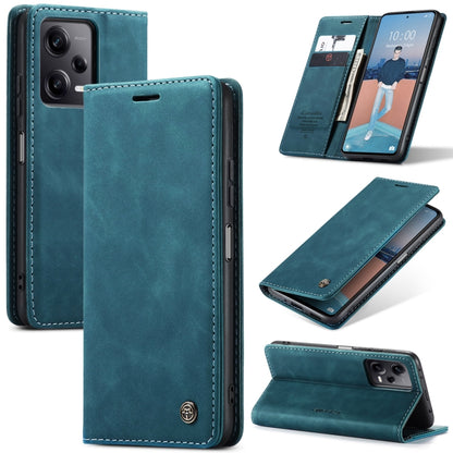 For Xiaomi Redmi Note 12 Pro 5G / Poco X5 Pro CaseMe 013 Multifunctional Horizontal Flip Leather Phone Case(Blue) - Xiaomi Cases by CaseMe | Online Shopping UK | buy2fix