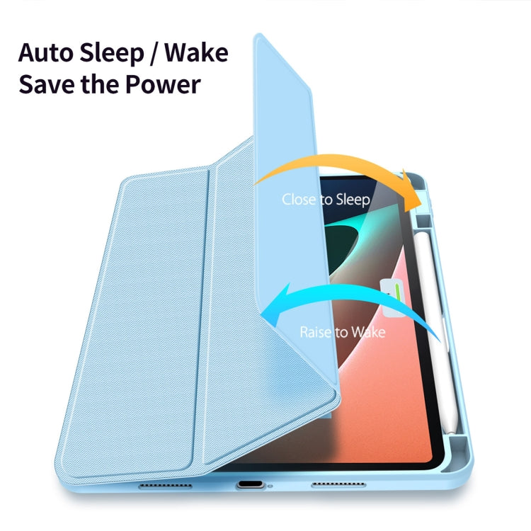 For Xiaomi Pad 6 / 6 Pro DUX DUCIS TOBY Series Antiskid Leather Tablet Case with Sleep / Wake-up Function(Blue) - More Tablet Cases by DUX DUCIS | Online Shopping UK | buy2fix