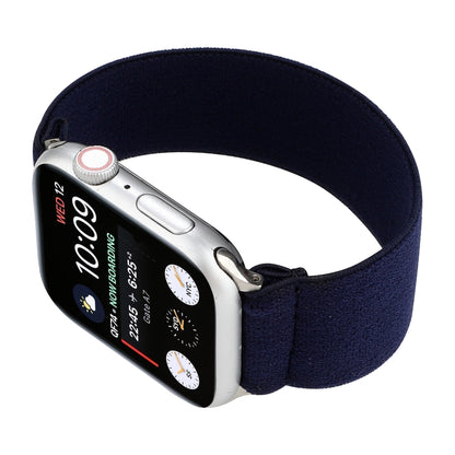 Elastic Nylon Braid Watch Band For Apple Watch Ultra 49mm&Watch Ultra 2 49mm / Series 9&8&7 45mm / SE 3&SE 2&6&SE&5&4 44mm / 3&2&1 42mm(Royal Blue) - Watch Bands by buy2fix | Online Shopping UK | buy2fix