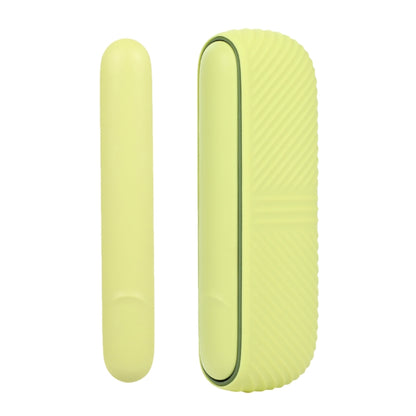 For IQOS ILUMA Silicone Electronic Cigarette Case Charging Compartment With Side Cover(Yellow) - E Cigarette Accessories by buy2fix | Online Shopping UK | buy2fix