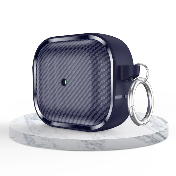 For AirPods 3 Photo Frame Carbon Fiber Series Earphone Case(Dark Blue) - For AirPods 3 by buy2fix | Online Shopping UK | buy2fix