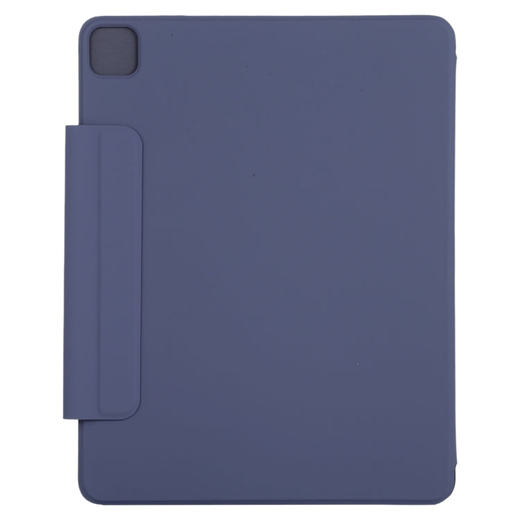 For iPad Air 13 2024 / 2025 / Pro 12.9 2020 Active Buckle Magnetic PU Leather Tablet Case With Holder & Sleep / Wake-up Function(Dark Blue) - iPad Pro 12.9 (2020) Cases by buy2fix | Online Shopping UK | buy2fix