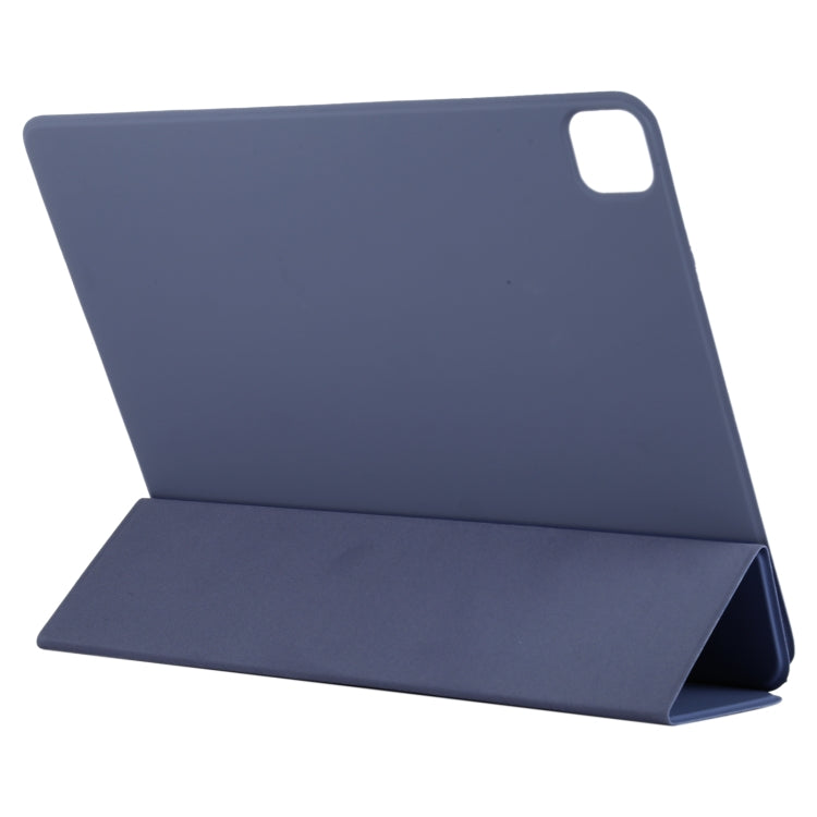 For iPad Air 13 2024 / 2025 / Pro 12.9 2020 Active Buckle Magnetic PU Leather Tablet Case With Holder & Sleep / Wake-up Function(Dark Blue) - iPad Pro 12.9 (2020) Cases by buy2fix | Online Shopping UK | buy2fix