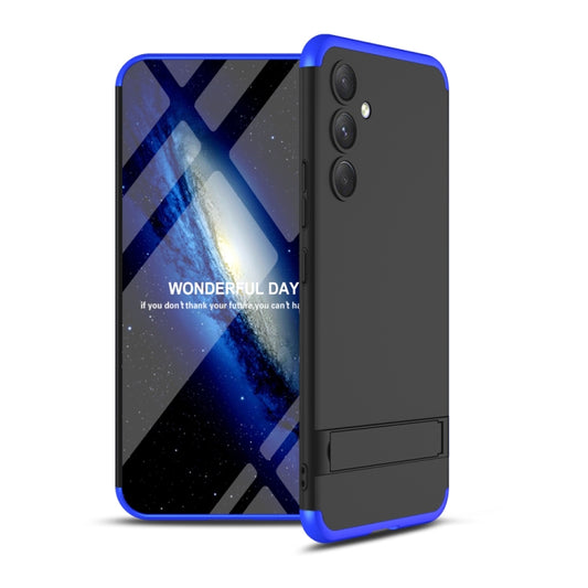 For Samsung Galaxy S23 FE 5G GKK Three Stage Splicing Full Coverage PC Phone Case(Black Blue) - Galaxy S23 FE 5G Cases by GKK | Online Shopping UK | buy2fix