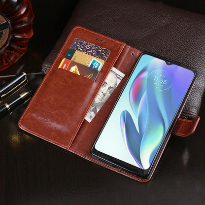 For Blackview A85 idewei Crazy Horse Texture Leather Phone Case with Holder(Blue) - More Brand by idewei | Online Shopping UK | buy2fix