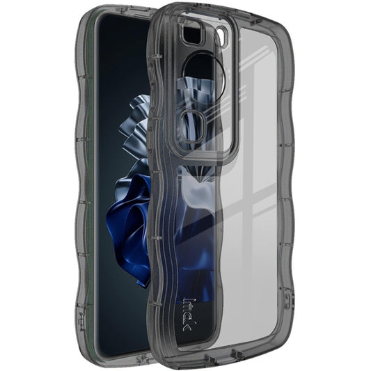 For Huawei P60 / P60 Pro IMAK UX-8 Series Shockproof TPU Phone Case(Transparent Black) - Huawei Cases by imak | Online Shopping UK | buy2fix