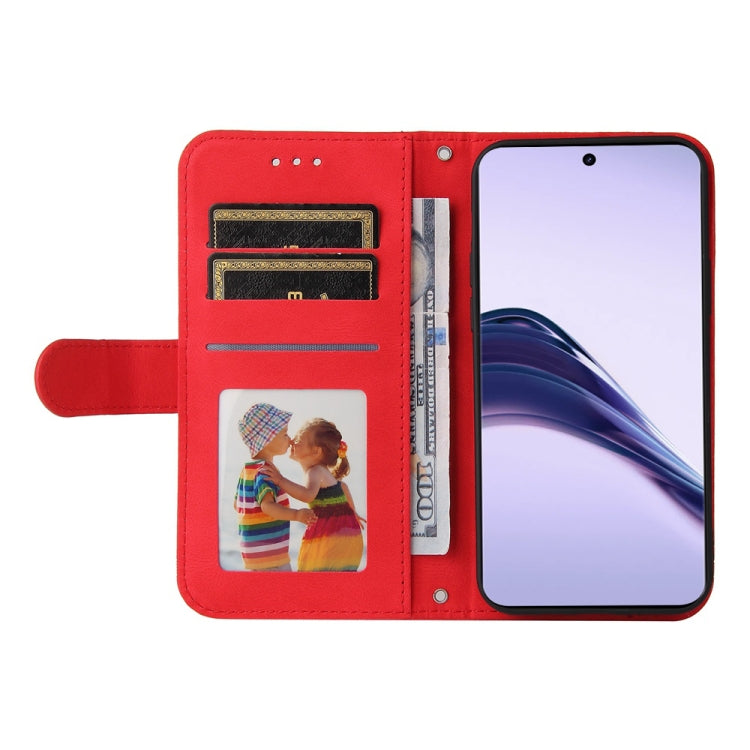 For Realme 13 Pro / 13 Pro+ / 12 Pro Skin Feel Life Tree Metal Button Leather Phone Case(Red) - Realme Cases by buy2fix | Online Shopping UK | buy2fix