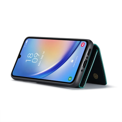 For Samsung Galaxy A34 5G DG.MING M1 Series 3-Fold Multi Card Wallet + Magnetic Phone Case(Green) - Galaxy Phone Cases by DG.MING | Online Shopping UK | buy2fix