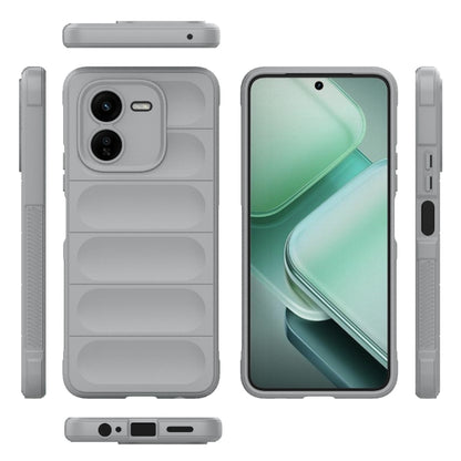 For vivo iQOO Z9X 5G Magic Shield TPU + Flannel Phone Case(Grey) - vivo Cases by buy2fix | Online Shopping UK | buy2fix