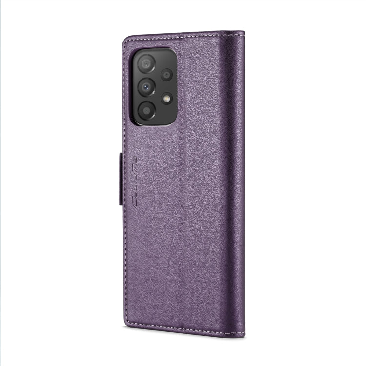 For Samsung Galaxy A33 5G CaseMe 023 Butterfly Buckle Litchi Texture RFID Anti-theft Leather Phone Case(Pearly Purple) - Galaxy Phone Cases by CaseMe | Online Shopping UK | buy2fix