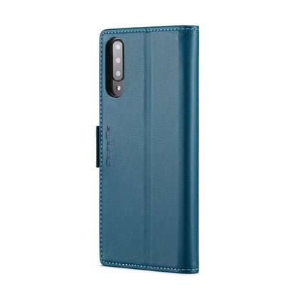 For Samsung Galaxy A70/A70s CaseMe 023 Butterfly Buckle Litchi Texture RFID Anti-theft Leather Phone Case(Blue) - Galaxy Phone Cases by CaseMe | Online Shopping UK | buy2fix