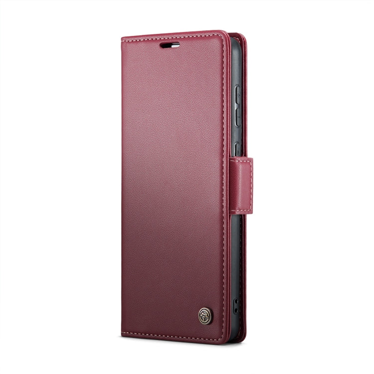 For Samsung Galaxy A20/A30/M10s CaseMe 023 Butterfly Buckle Litchi Texture RFID Anti-theft Leather Phone Case(Wine Red) - Galaxy Phone Cases by CaseMe | Online Shopping UK | buy2fix