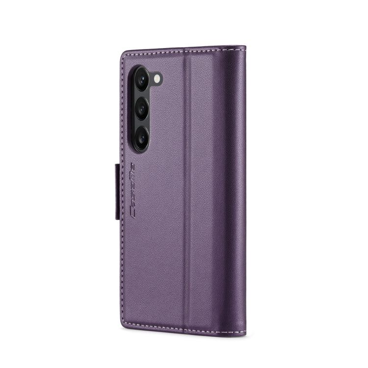 For Samsung Galaxy S24+ CaseMe 023 Butterfly Buckle Litchi Texture RFID Anti-theft Leather Phone Case(Pearly Purple) - Galaxy S24+ 5G Cases by CaseMe | Online Shopping UK | buy2fix