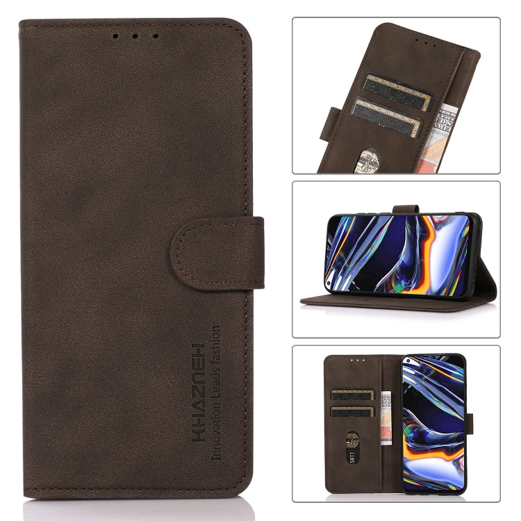 For Xiaomi Redmi K70E / POCO X6 Pro KHAZNEH Matte Texture Leather Phone Case(Brown) - K70E Cases by buy2fix | Online Shopping UK | buy2fix