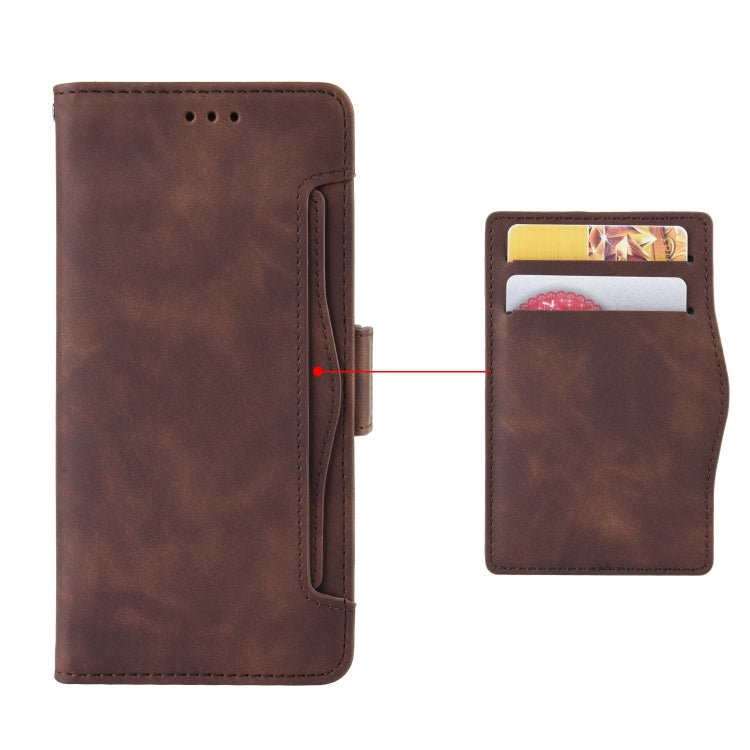 For Motorola Moto G Stylus 5G 2023 Skin Feel Calf Texture Card Slots Leather Phone Case(Brown) - Motorola Cases by buy2fix | Online Shopping UK | buy2fix