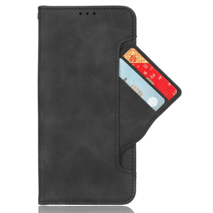 For Motorola Moto G53 / G13 Skin Feel Calf Texture Card Slots Leather Phone Case(Black) - Motorola Cases by buy2fix | Online Shopping UK | buy2fix