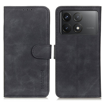 For Xiaomi Redmi K70 5G / K70 Pro 5G KHAZNEH Retro Texture Flip Leather Phone Case(Black) - K70 Cases by buy2fix | Online Shopping UK | buy2fix