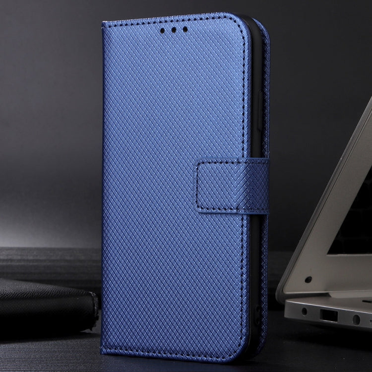 For Sony Xperia 1 VI 2024 Diamond Texture Leather Phone Case(Blue) - Sony Cases by buy2fix | Online Shopping UK | buy2fix