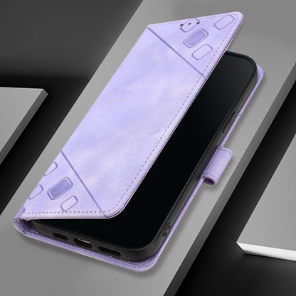 For Xiaomi Redmi K70 / K70 Pro Skin Feel Embossed Leather Phone Case(Light Purple) - K70 Cases by buy2fix | Online Shopping UK | buy2fix