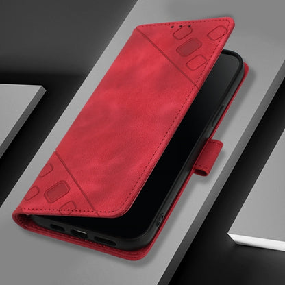 For Xiaomi Redmi K70 / K70 Pro Skin Feel Embossed Leather Phone Case(Red) - K70 Cases by buy2fix | Online Shopping UK | buy2fix