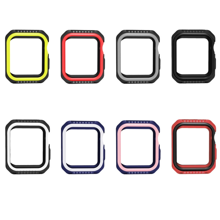 For Apple Watch Series Series 3 & 2 & 1 42mm Shockproof Two Color Protective Case(Blue White) - Watch Cases by buy2fix | Online Shopping UK | buy2fix