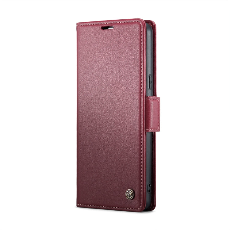 For Google Pixel 8 CaseMe 023 Butterfly Buckle Litchi Texture RFID Anti-theft Leather Phone Case(Wine Red) - Google Cases by CaseMe | Online Shopping UK | buy2fix