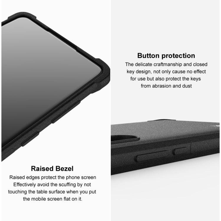 For Xiaomi Redmi Note 13 Pro+ 5G imak Shockproof Airbag TPU Phone Case(Matte Black) - Note 13 Pro+ Cases by imak | Online Shopping UK | buy2fix