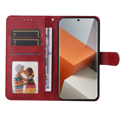 For Xiaomi Redmi Note13 Pro+ 5G Global Classic Calf Texture Flip Leather Phone Case(Red) - Note 13 Pro+ Cases by buy2fix | Online Shopping UK | buy2fix