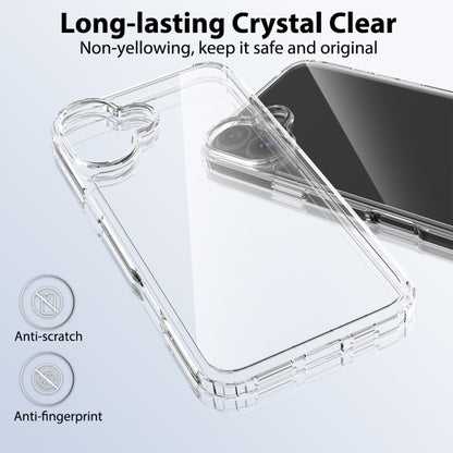 For iPhone 16 Plus Scratchproof Acrylic TPU Phone Case(Transparent) - iPhone 16 Plus Cases by buy2fix | Online Shopping UK | buy2fix