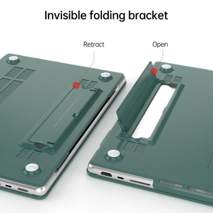 For Macbook Pro 14 A2918/A2992/A2779 Frosted Translucent Laptop Protective Case(Dark Green) - MacBook Pro Cases by buy2fix | Online Shopping UK | buy2fix