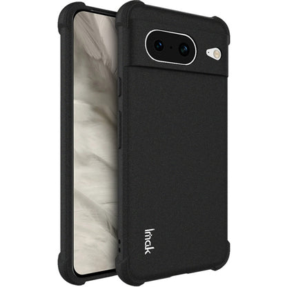 For Google Pixel 8 imak All-inclusive Shockproof Airbag TPU Case(Matte Black) - Google Cases by imak | Online Shopping UK | buy2fix