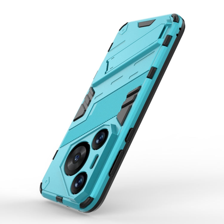 For Huawei Pura 70 Pro / 70 Pro+ Punk Armor 2 in 1 PC + TPU Phone Case with Holder(Blue) - Huawei Cases by buy2fix | Online Shopping UK | buy2fix