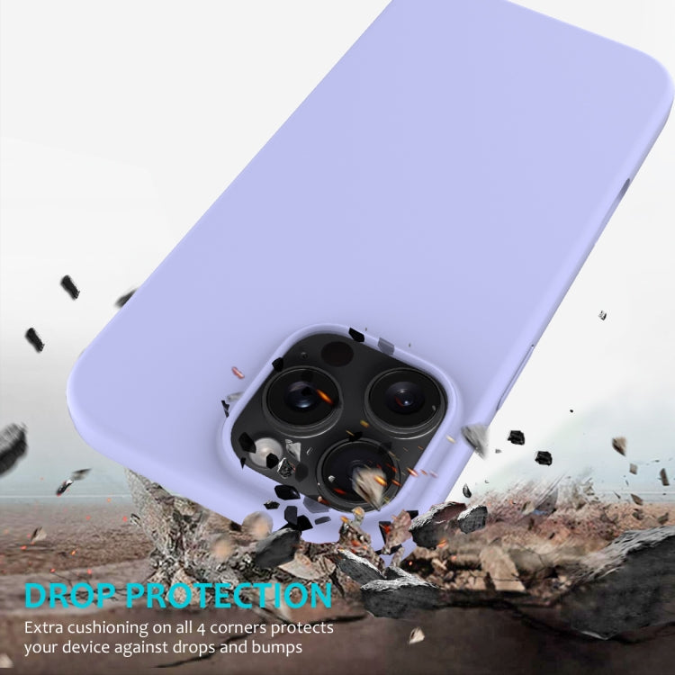 For iPhone 16 Pro Max Solid Color Silicone Phone Case(Purple) - More iPhone Cases by buy2fix | Online Shopping UK | buy2fix