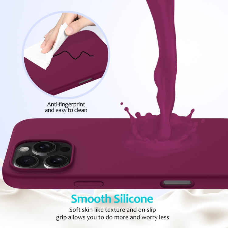 For iPhone 16 Pro Solid Color Silicone Phone Case(Violet) - More iPhone Cases by buy2fix | Online Shopping UK | buy2fix