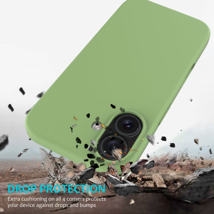 For iPhone 16 Solid Color Silicone Phone Case(Mint Green) - More iPhone Cases by buy2fix | Online Shopping UK | buy2fix