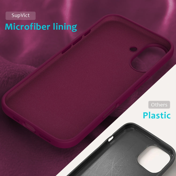 For iPhone 16 Solid Color Silicone Phone Case(Violet) - More iPhone Cases by buy2fix | Online Shopping UK | buy2fix